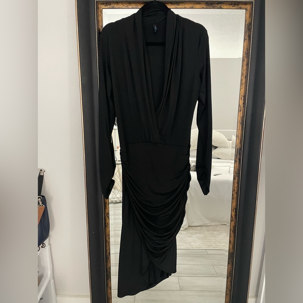 Marciano Black Long Sleeve Dress